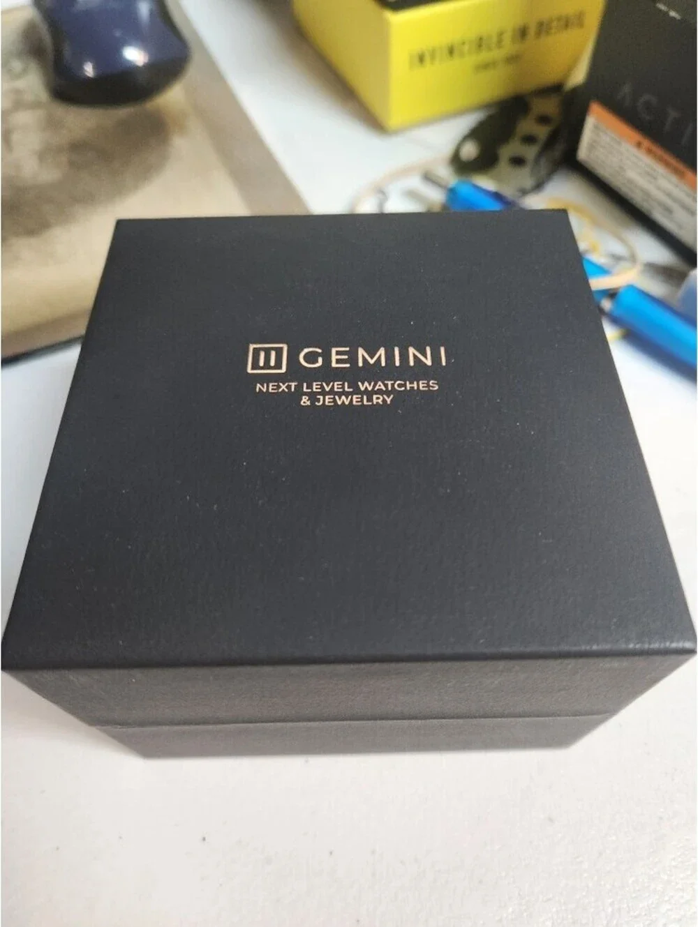 Gemini Men's Watch Gun Metal, Quartz 43mm (FER07)